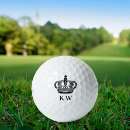Search for crown golf balls Initials
