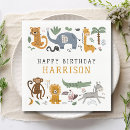 Search for animal napkins 2nd birthday