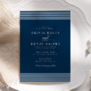 Search for navy blue and coral wedding invitations For her
