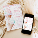 Search for ice cream invitations Watercolor