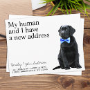 Search for new puppy announcement postcards Change of address