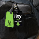 Search for funny luggage tags Green