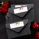 Search for love romantic return address labels Floral