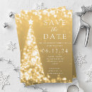 Search for save the date holiday invitations Gold