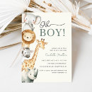 Search for couples baby boy shower invitations Giraffe elephant zebra