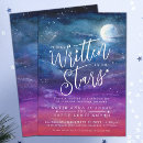 Search for purple and blue wedding invitations Celestial