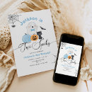 Search for two spooky birthday invitations Pumpkin