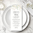Search for elegant wedding menus Watercolor