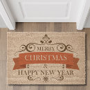 Search for happy new year doormats Modern