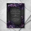 Search for purple gothic wedding invitations Dark romance