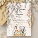 Search for wild adventure invitations Zoo animals