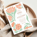 Search for mint and peach wedding invitations Modern