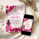 Search for magenta and gold invitations Floral