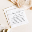 Search for fancy cocktail wedding napkins Simple monochrome whimsical handwritten