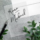 Search for transparent wedding invitations Black and white