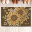 Search for sunflower doormats Rustic