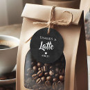Search for coffee favor tags Thank you tags