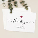 Search for black and white thank you cards Script calligraphy