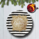 Search for black and white christmas plates Festive