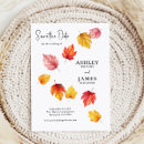 Search for fall leaves save the dates October