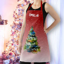 Search for christmas aprons Pine tree