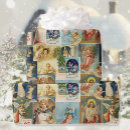 Search for angels wrapping paper Blue