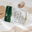 Search for emerald green white thank you cards Trendy
