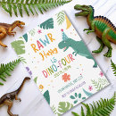 Search for dinosaur fourth birthday invitations T rex dinosaur