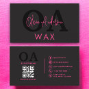 Search for hot pink and black business cards Customer