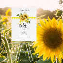 Search for sunflower baby shower decor Girl
