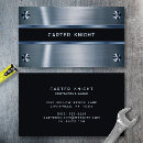 Search for metallic blue business cards Contractor