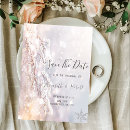Search for winter wonderland save the dates Watercolor