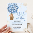 Search for up away baby shower invitations Blue