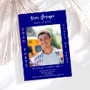 Search for blue and white graduation invitations Celebration