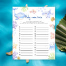 Search for nautical baby shower games Ocean