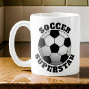 Search for soccer mugs Black and white