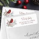 Search for cardinal bird return address labels Snow