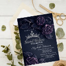 Search for gothic sweet 16 invitations Black