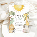 Search for monkey 2nd birthday invitations Safari animals