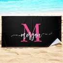 Search for hot pink beach towels Bachelorette party