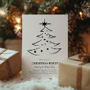 Search for white christmas invitations Minimalist