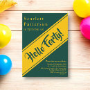 Search for formal 40th birthday invitations Modern