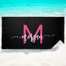 Search for hot pink beach towels Girly