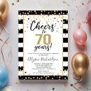 Search for cheers to 70 years invitations Seventy