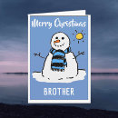 Search for funny brothers christmas cards Snowman