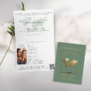 Search for folded invitations Sage green