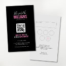 Search for pink business cards Black