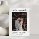Search for engagement wedding announcement cards Black and white