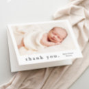 Search for baby announcement and thank you cards Typography