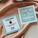 Search for thank you for your purchase business cards Supporting small business
